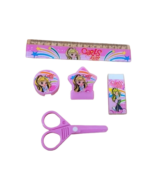 kit escolar Girls Rule Stationery Set