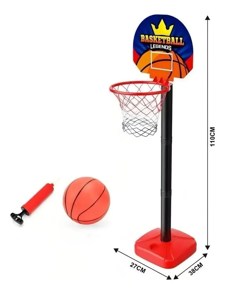 CESTA DE BASQUETE C/BOLA E BOMBA