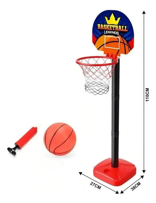 CESTA DE BASQUETE C/BOLA E BOMBA