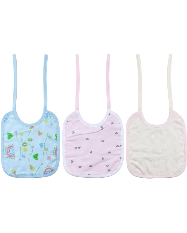 KIT 3 BABADOR KARINHO FLANELADO E VERSO IMPERMEÁVEL 21X19 CM