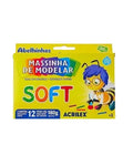 Massinha de Modelar Soft Acrilex, 12 Cores