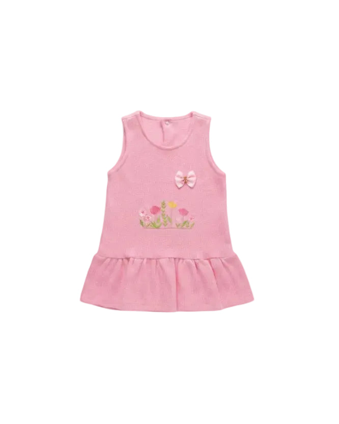 Vestido Suedine C/ Laço