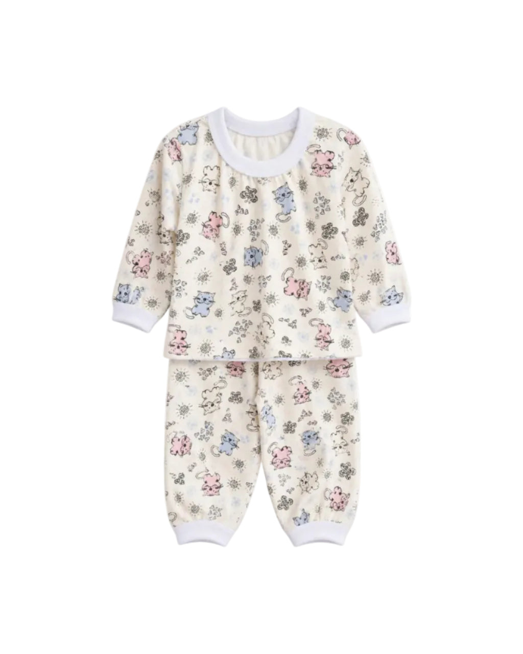 Conjunto De Pijama Infantil Com Punhos