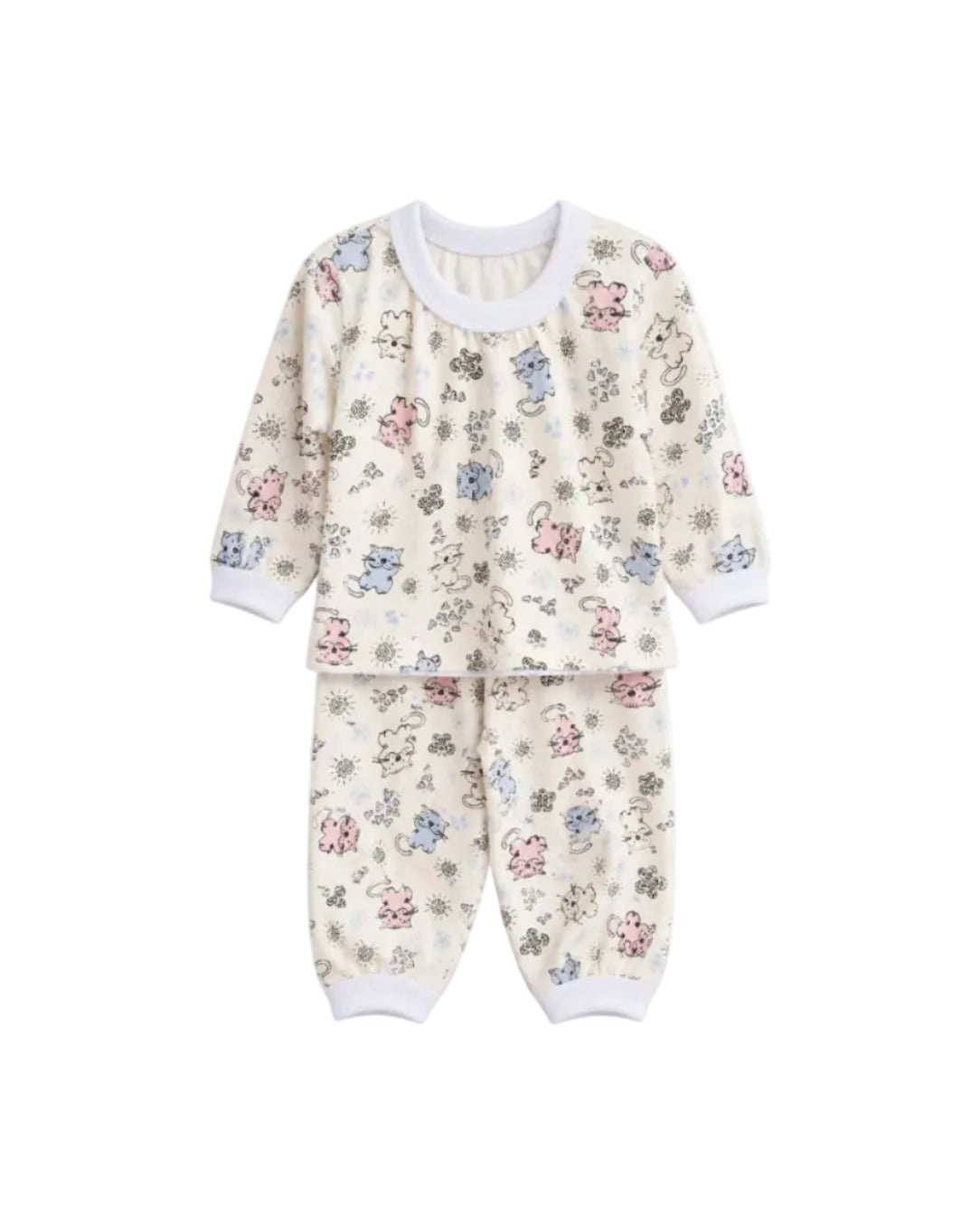 Conjunto De Pijama Infantil Com Punhos