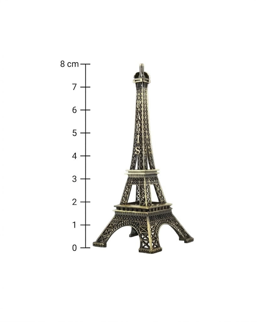 Torre Eiffel Paris Enfeite Miniatura Decoração De Metal 8cm