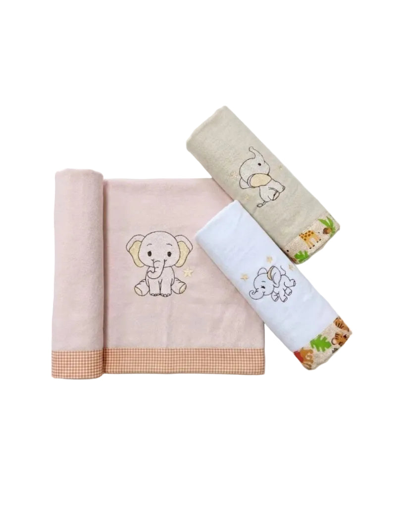 KIT C/3 CUEIROS 50 X 70 BORDADO SIMPLES