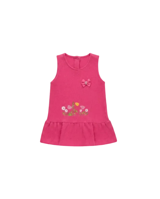 Vestido Suedine C/ Laço