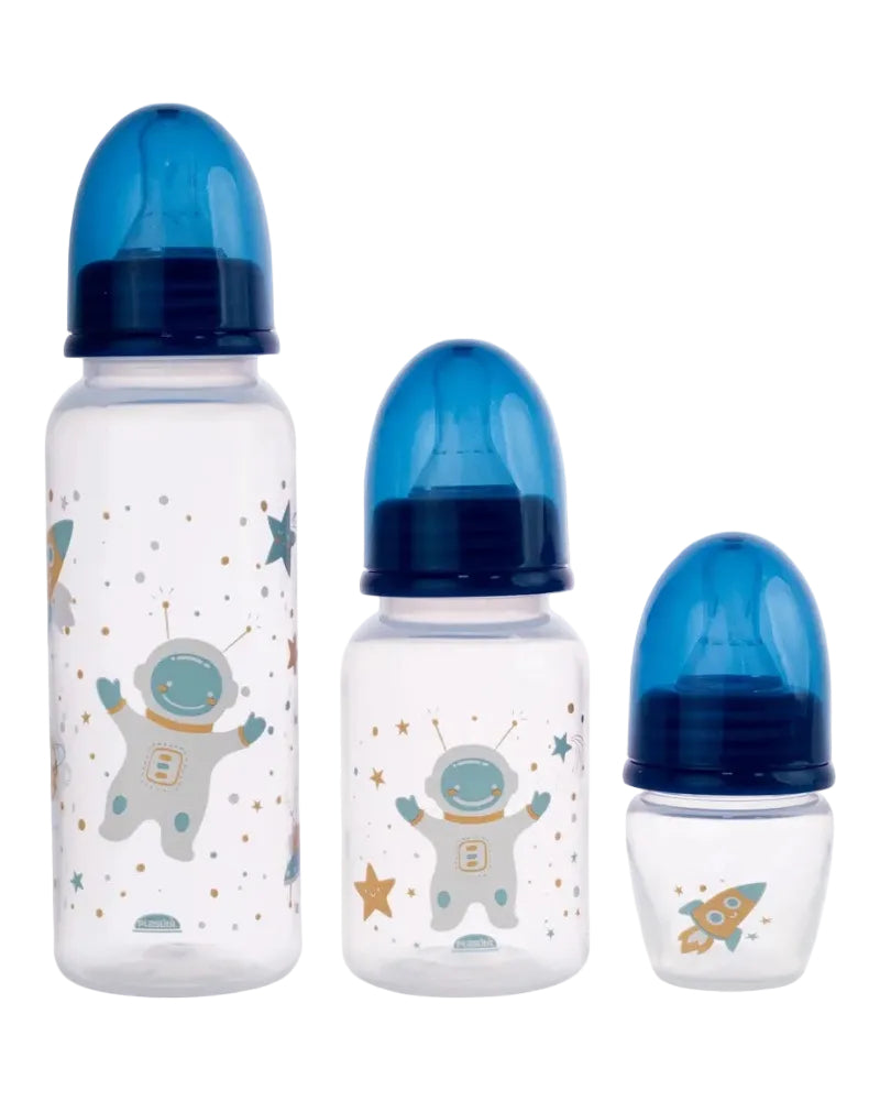 Kit 3 Mamadeiras Bico Padrão 40, 150 e 250ml