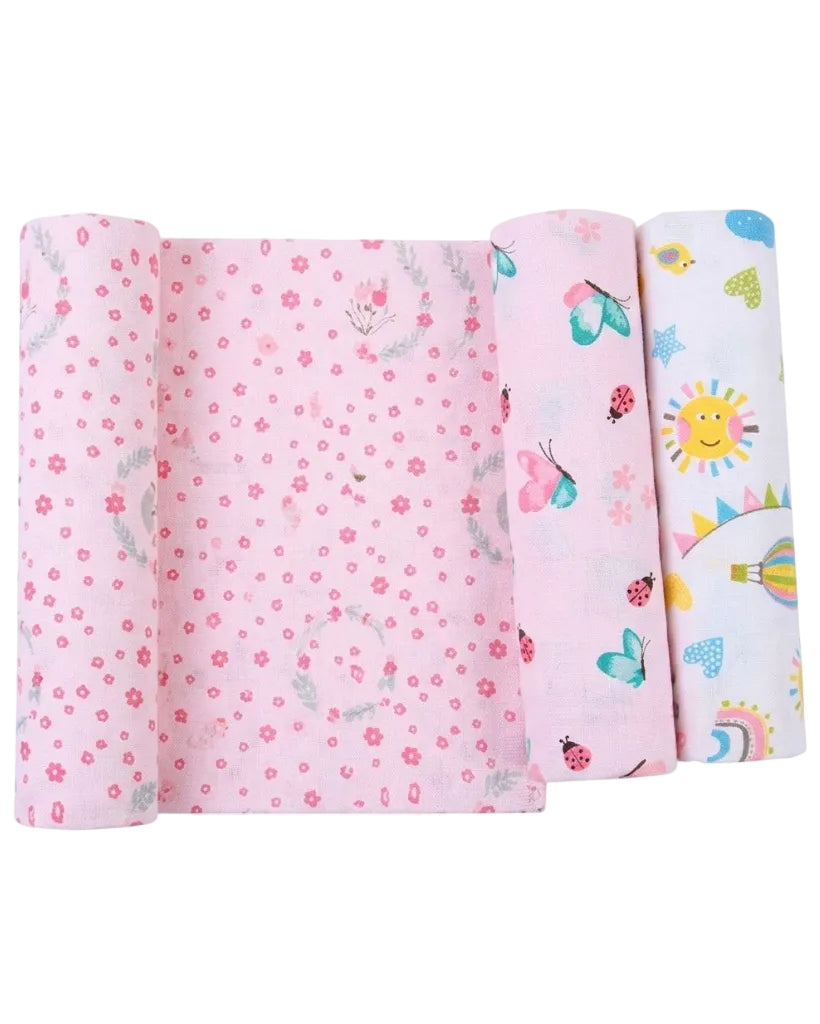 KIT CUEIRO FLANELADO KARINHO ESTAMPADO - 80X60CM - 3 UNIDADES