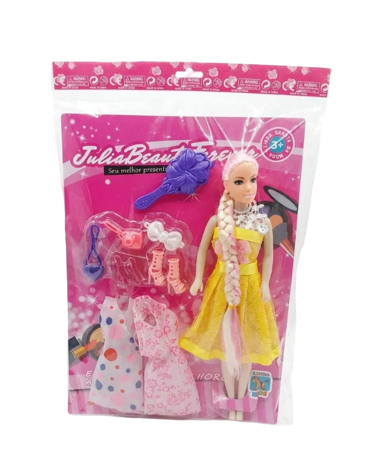 Boneca Fashion Com Kit De Acessórios