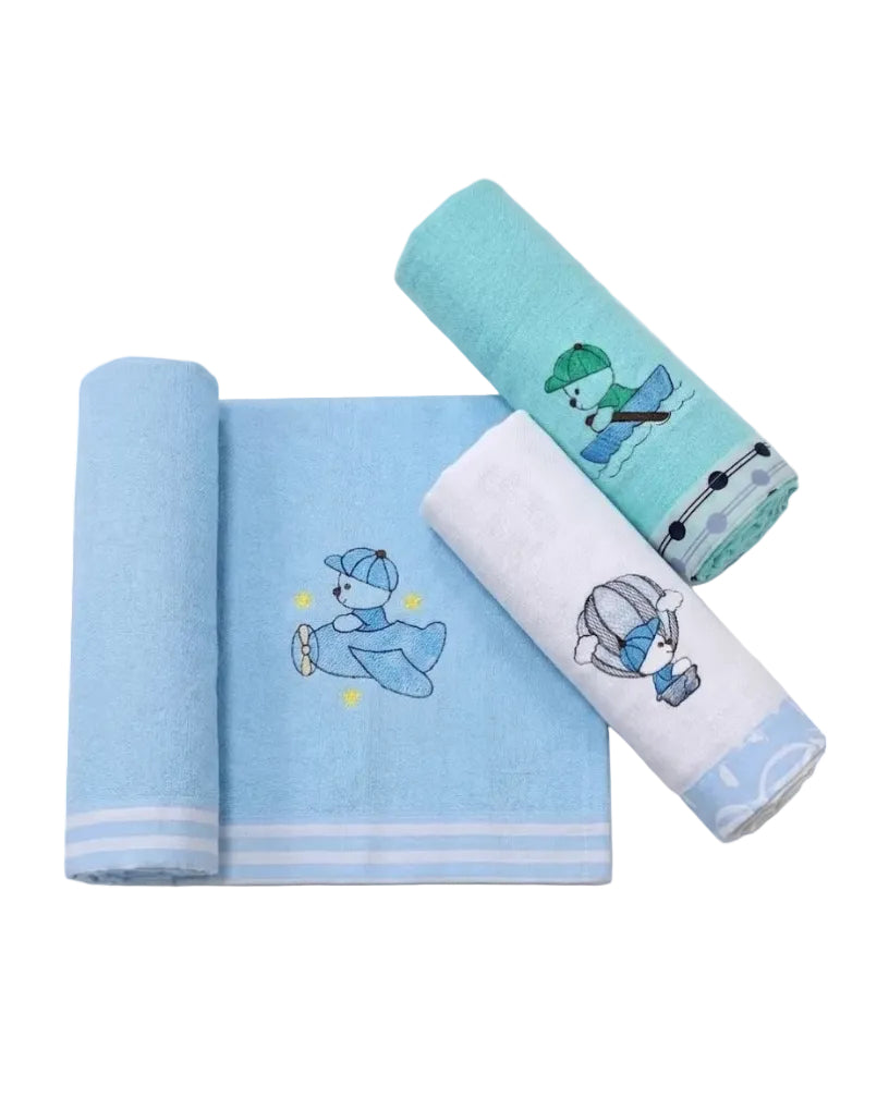 KIT C/3 CUEIROS 50 X 70 BORDADO SIMPLES
