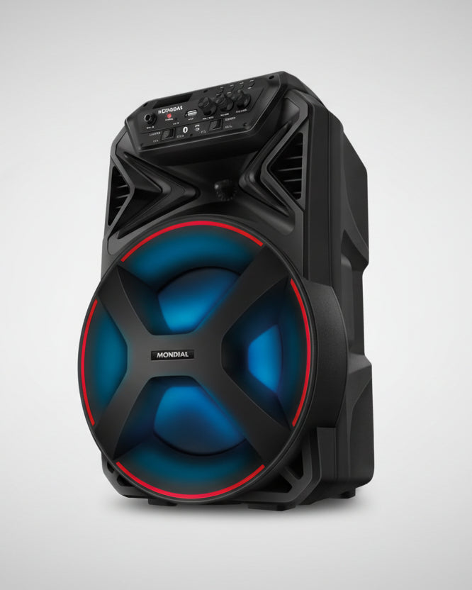 Caixa de Som Mondial 250W RMS Bluetooth