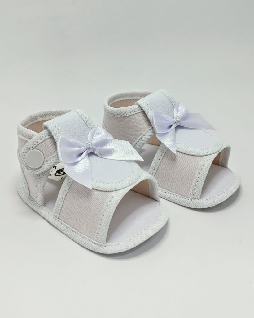 Sandália Bebê com Laço Delicado