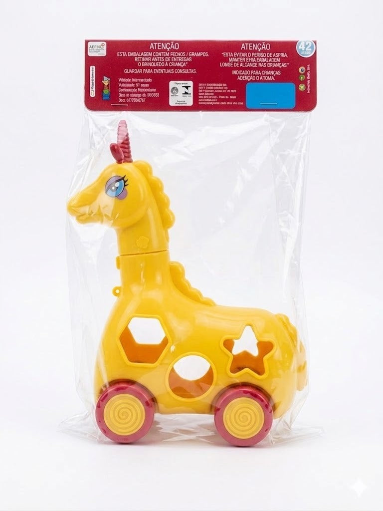 Brinquedo Educativo De Encaixe Com Rodas