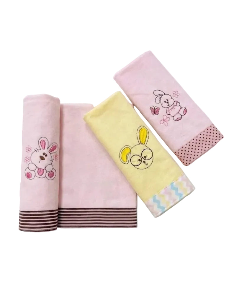 KIT C/3 CUEIROS 50 X 70 BORDADO SIMPLES