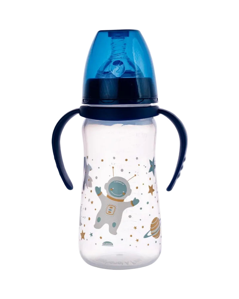 Mamadeira com alca Bico Conforto Decorada 330ml