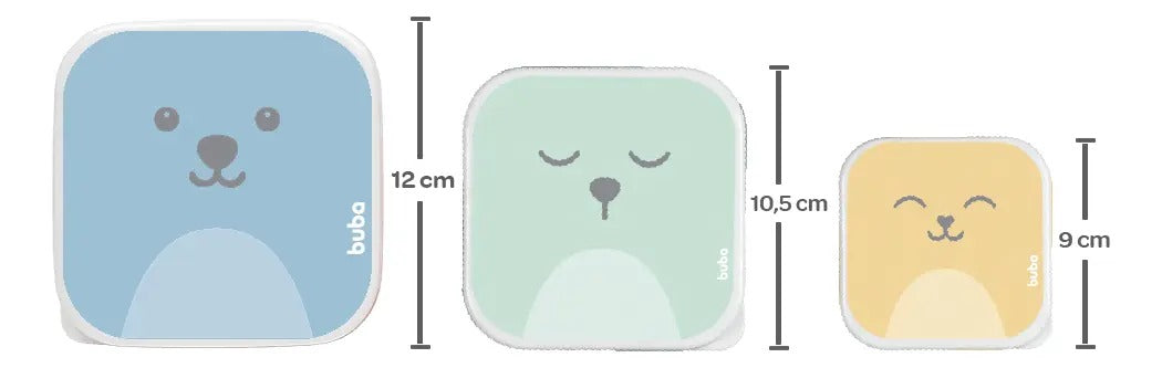 Kit 3 Potinhos Buba Gumy Pote Papinha
