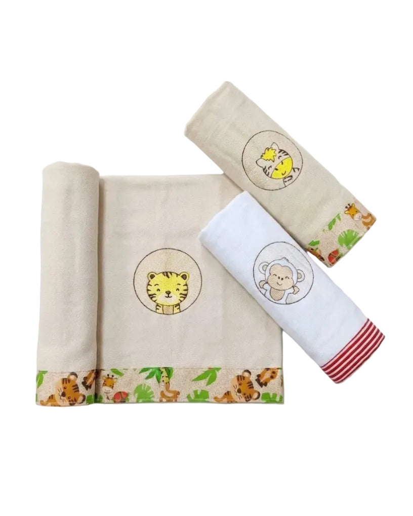 KIT C/3 CUEIROS 50 X 70 BORDADO SIMPLES