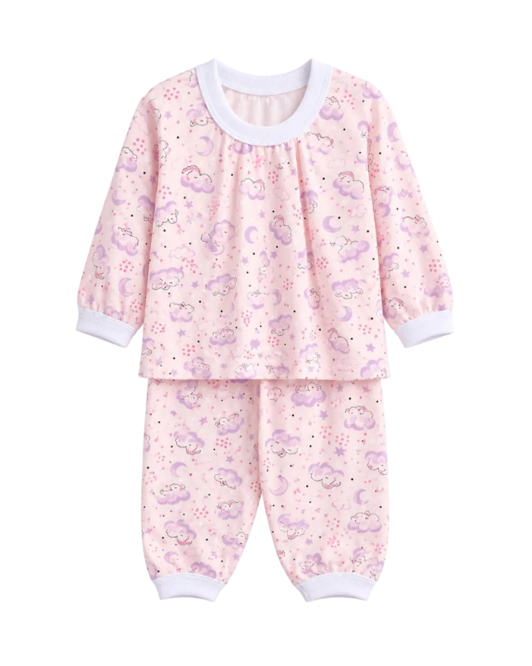Conjunto De Pijama Infantil Com Punhos