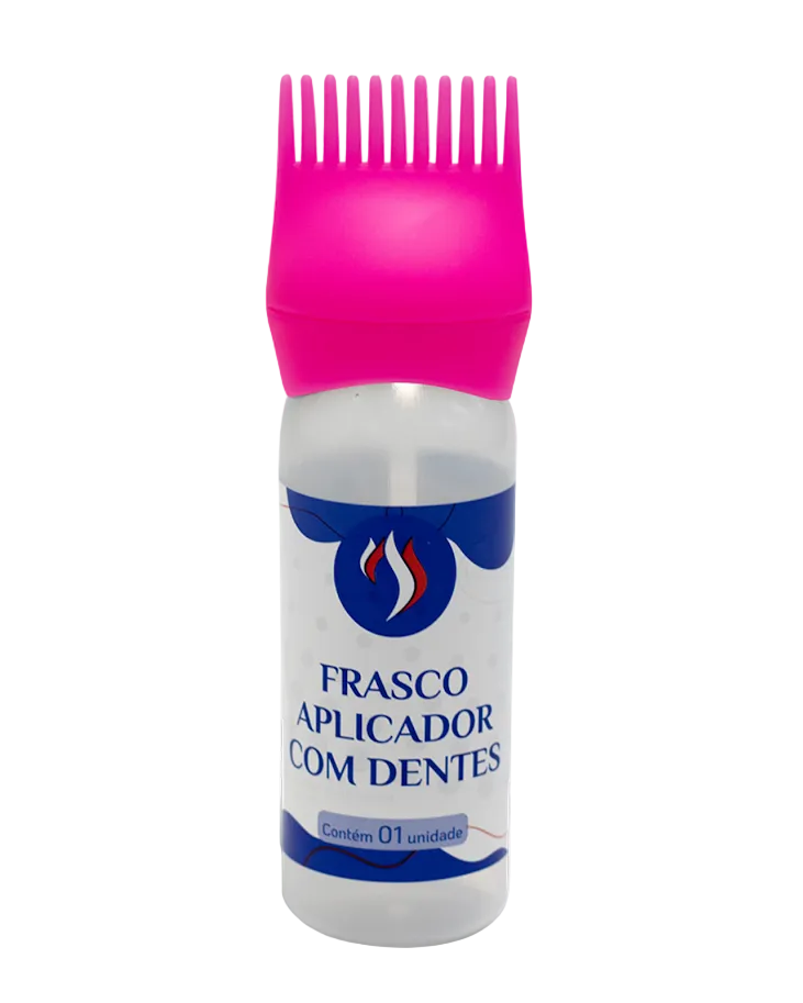 FRASCO APLICADOR COM DENTES PARA TINTURA