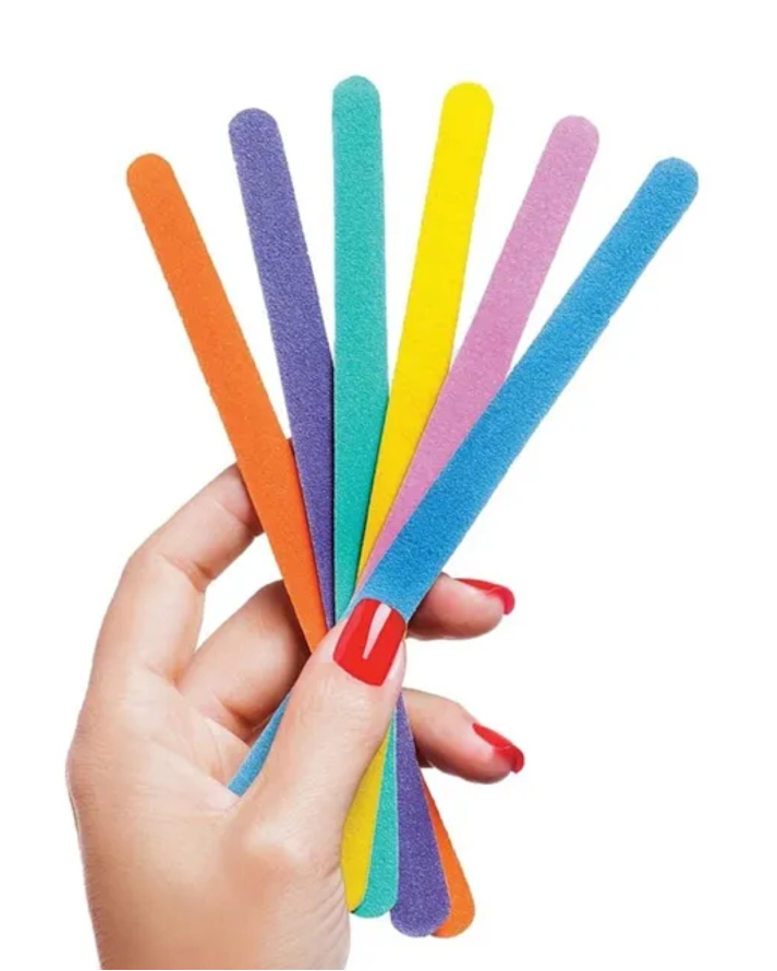LIXA COLORIDA P/UNHAS C/6 UND