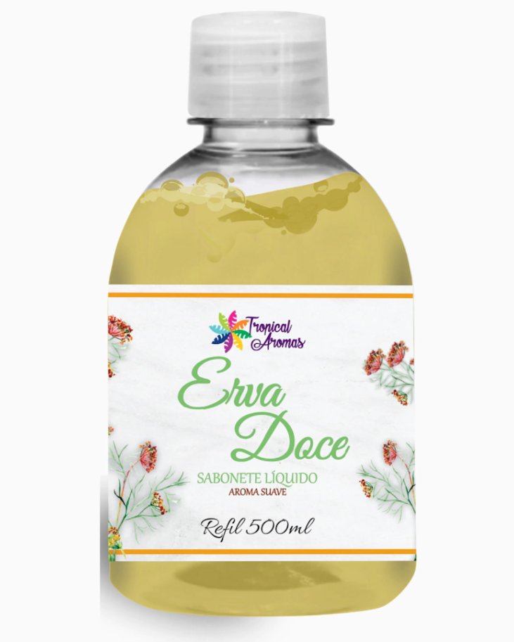 Sabonete Líquido Lavanda Tropical Aromas – Refil 500ml