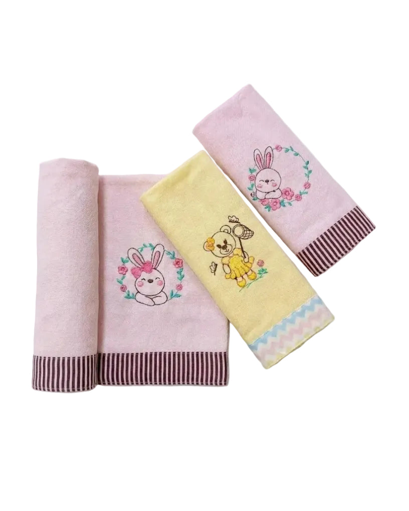 KIT C/3 CUEIROS 50 X 70 BORDADO SIMPLES