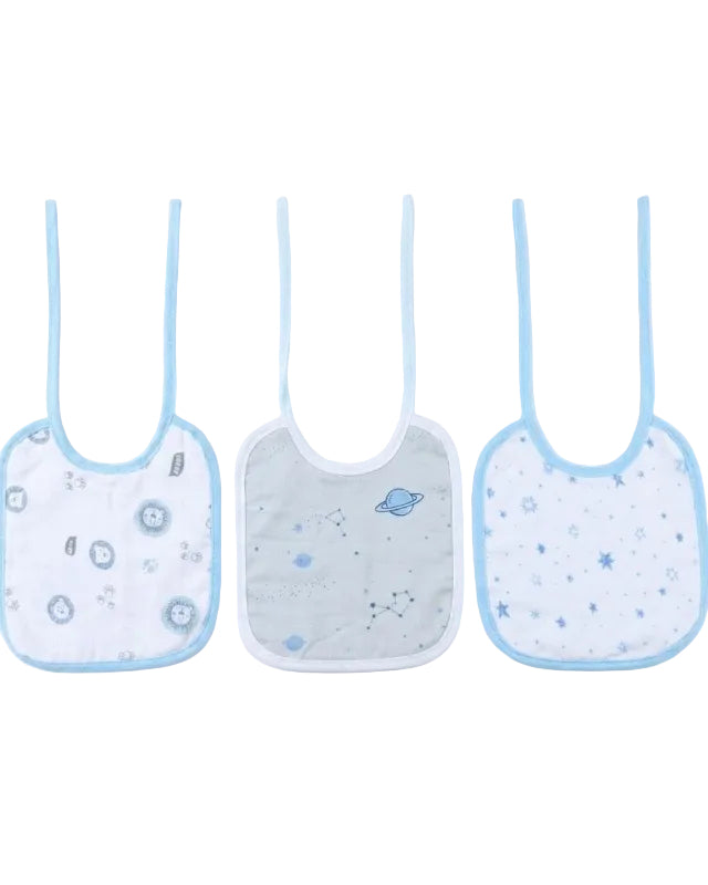 KIT 3 BABADOR KARINHO FLANELADO E VERSO IMPERMEÁVEL 21X19 CM