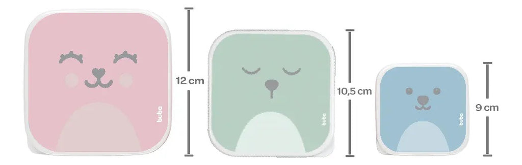 Kit 3 Potinhos Buba Gumy Pote Papinha
