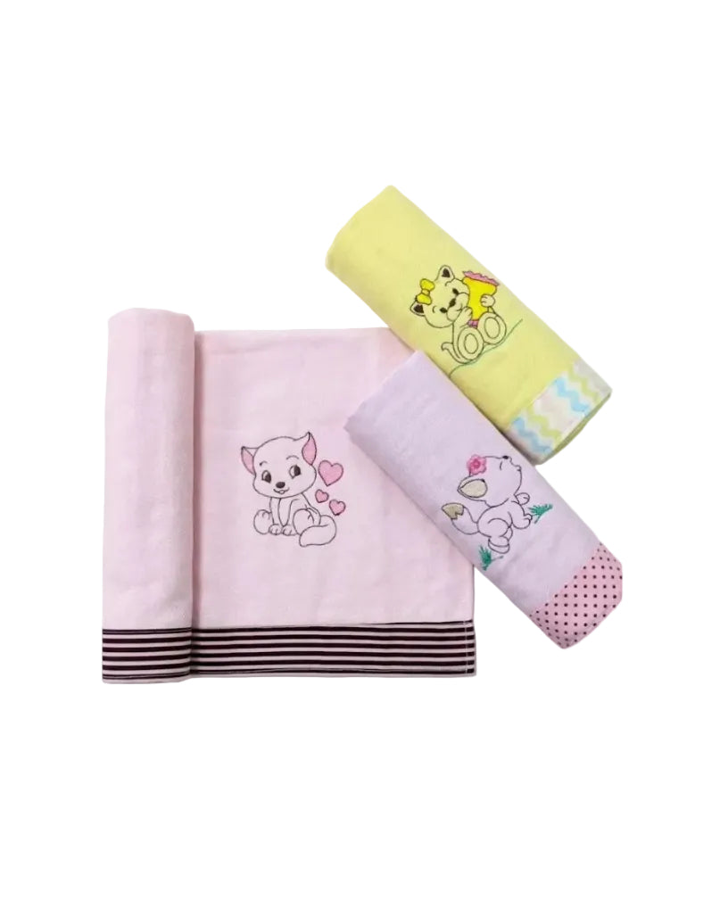 KIT C/3 CUEIROS 50 X 70 BORDADO SIMPLES