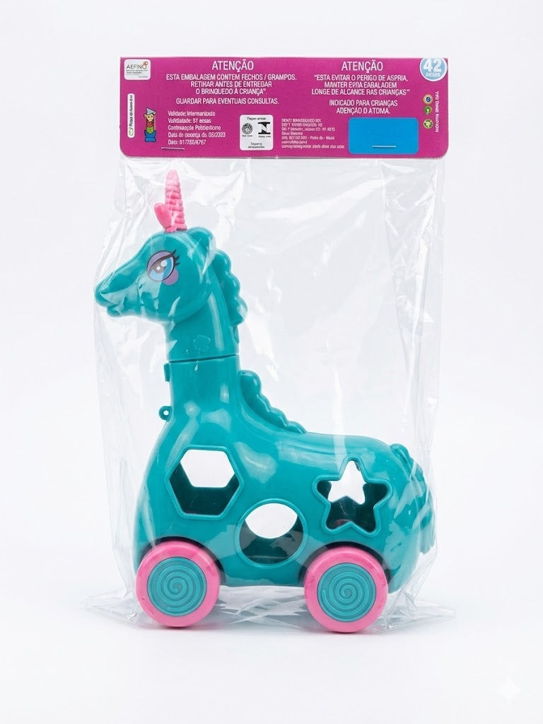 Brinquedo Educativo De Encaixe Com Rodas