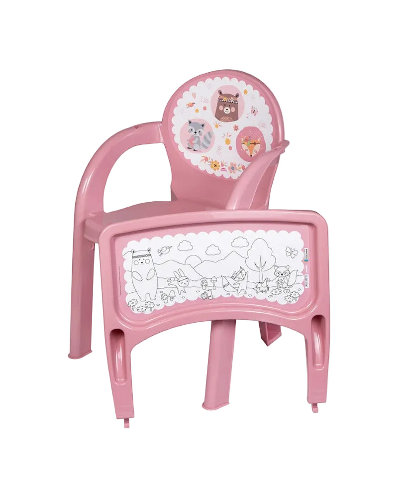 Poltrona C/ Bandeja Removível Infantil Decorada