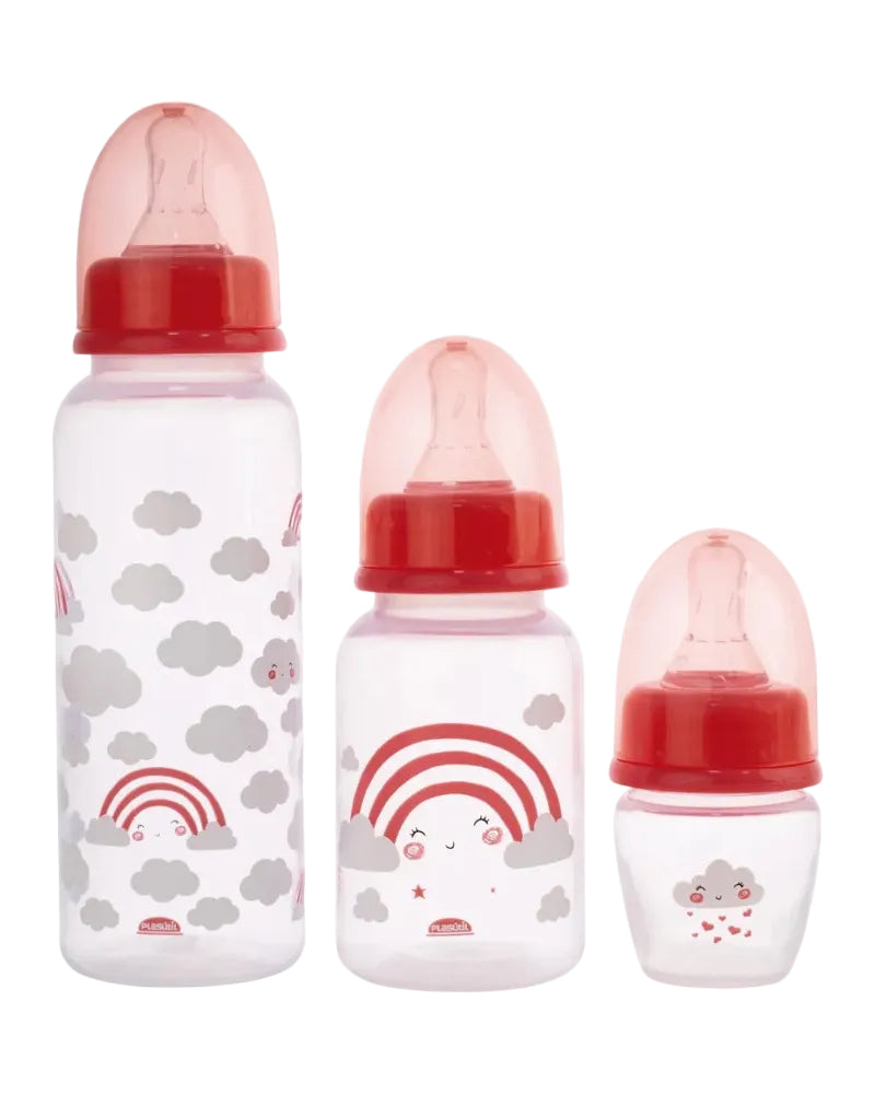 Kit 3 Mamadeiras Bico Padrão 40, 150 e 250ml