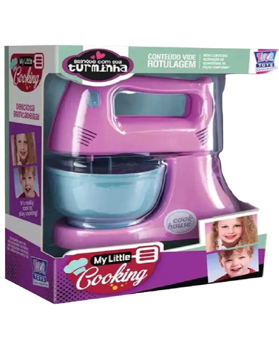 Mini Batedeira Infantil de Brinquedo com Tigela
