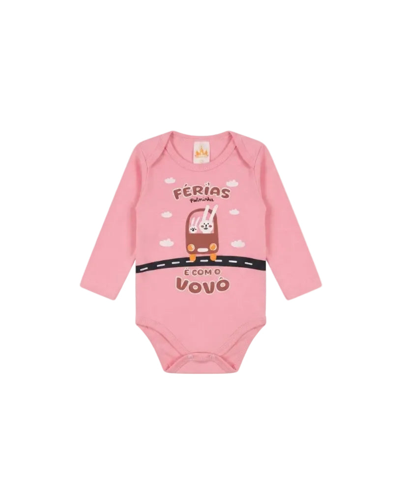 Body Bebê Manga Longa