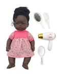 Boneca Com Kit De Acessórios De Beleza